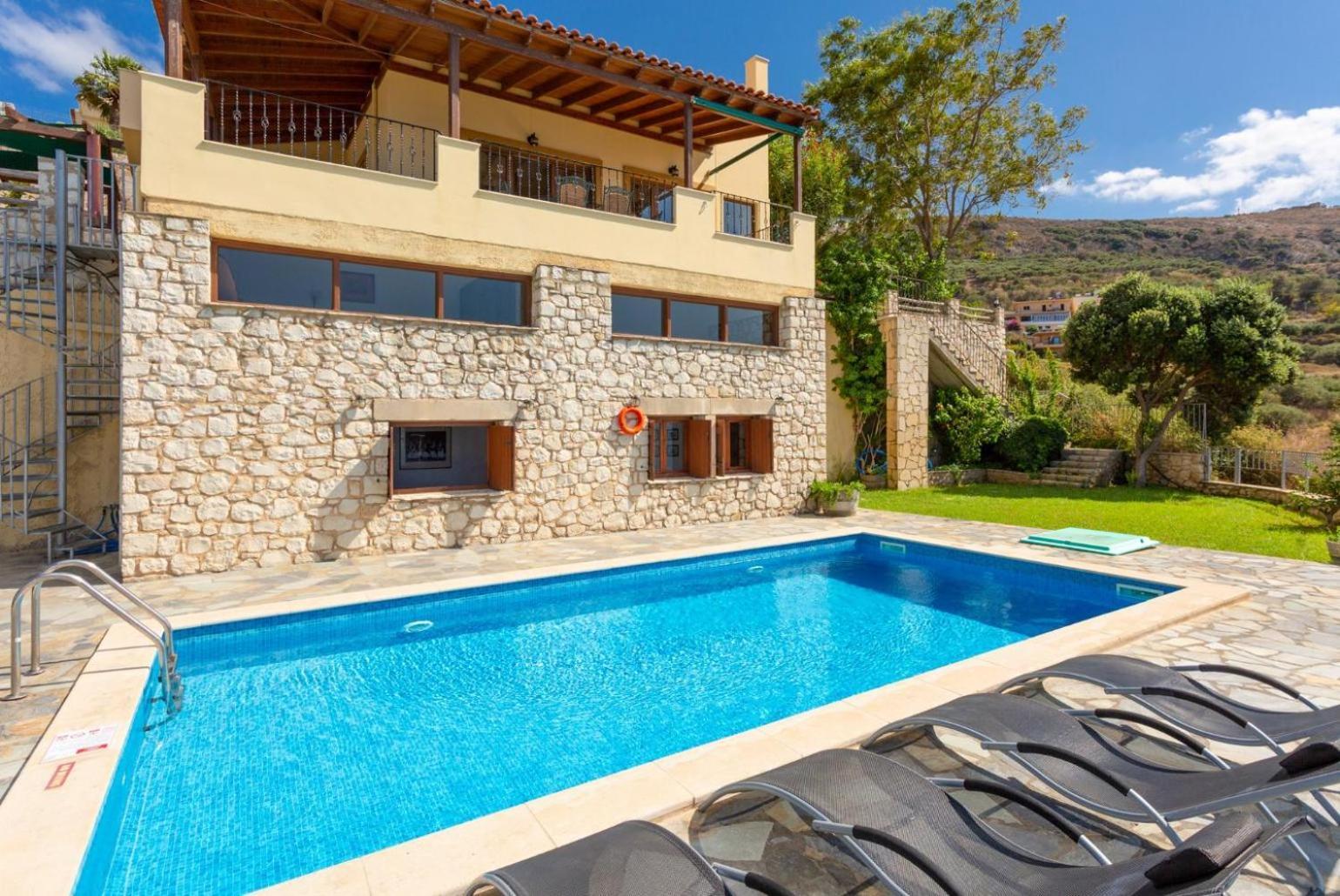 Souda Bay View Villa Kalami  Bagian luar foto